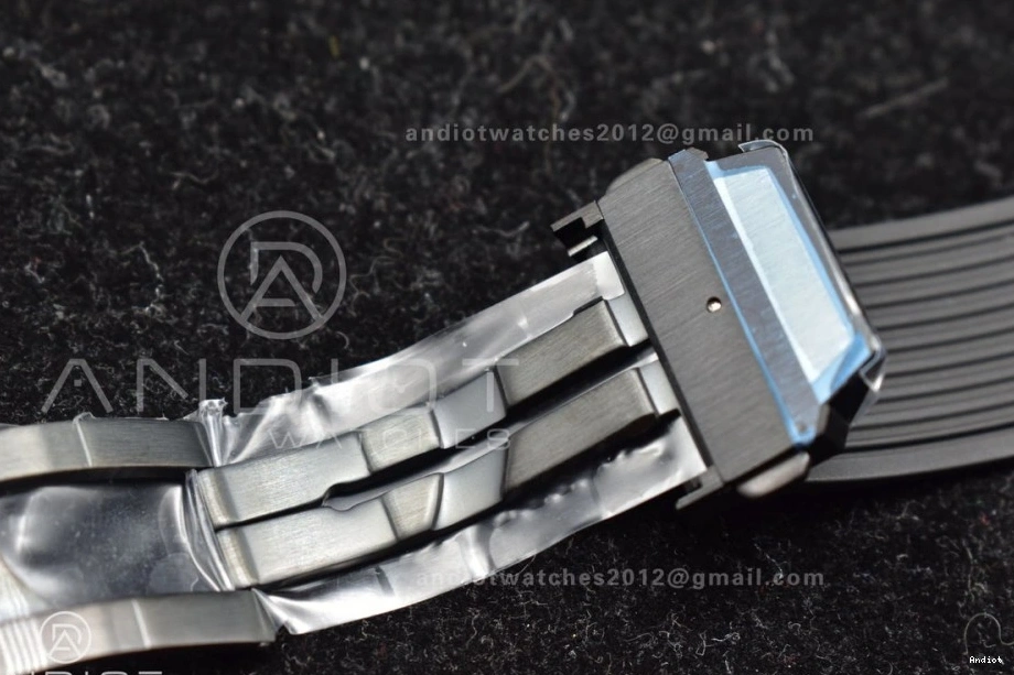 Black RG Edition ZF Big Unico Rubber 1:1 Strap on Hublot Skeleton A1280 Best Dial Bang 0801